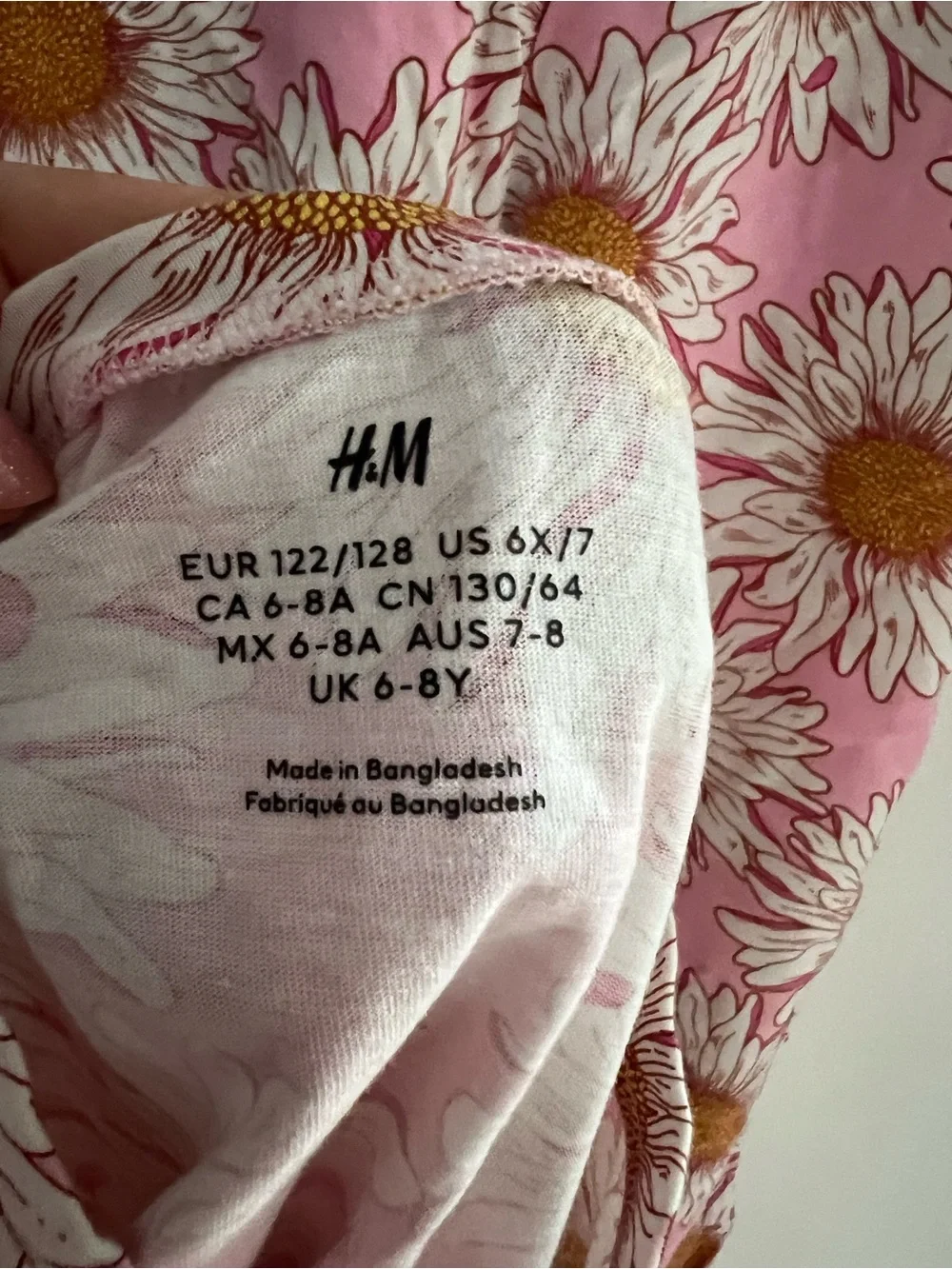 H&M Pink Daisy-Print Kids Set